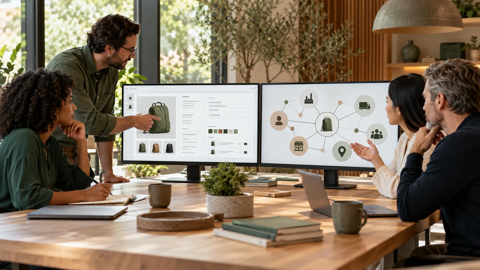 Team vergleicht Product Information Management mit Stammdaten-Governance